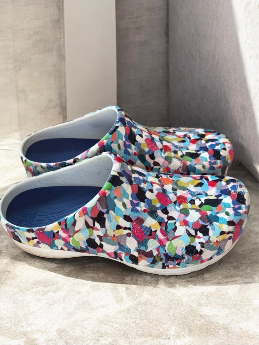 Dansko Women's Multicolor Mosaic Slip-On Clog Size 40